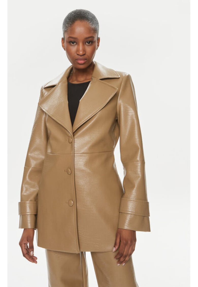 Palton dama - 304120107 - Poliuretan - Maro