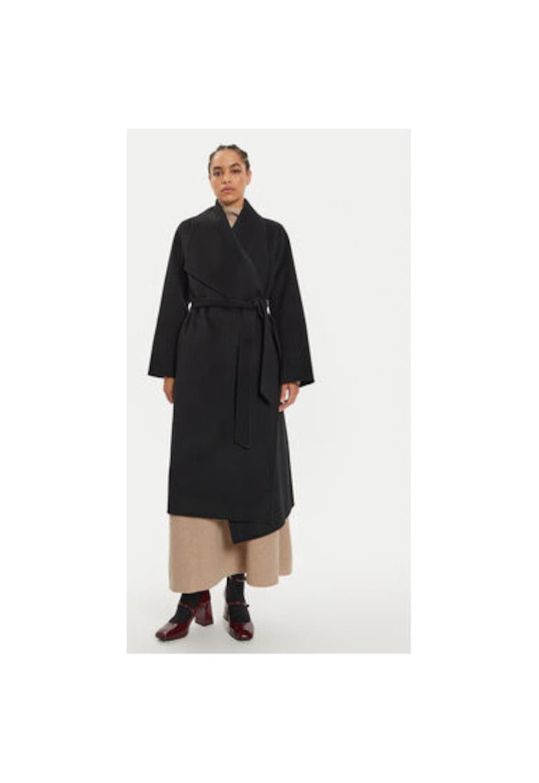 Palton dama -  304175688 - Lana - 40 EU - Negru