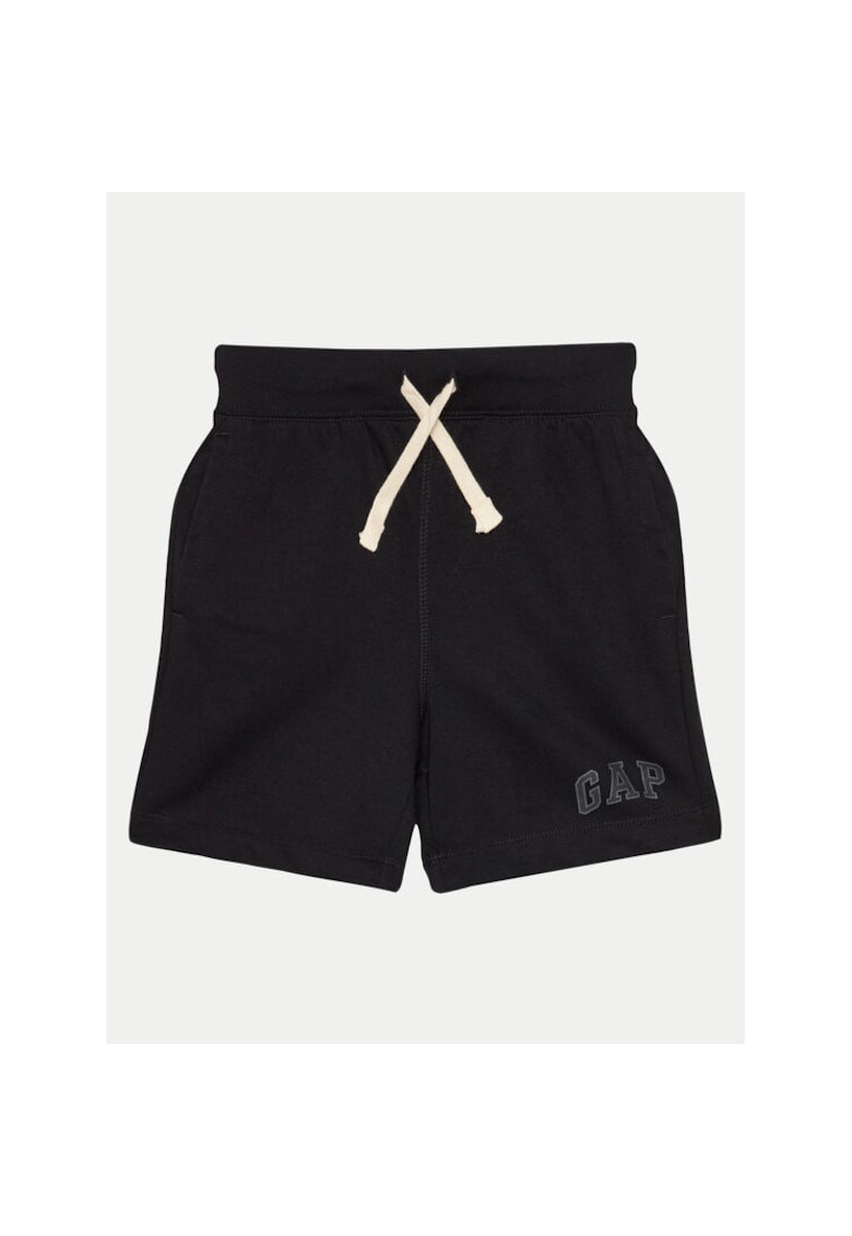 Pantaloni scurti baieti - 304145292 - Bumbac/Poliester - Negru - Negru