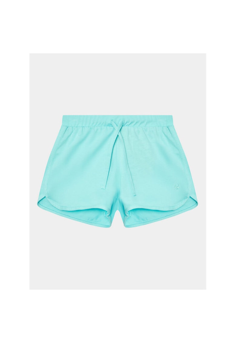 Pantaloni scurti fete - 302097432 - Bumbac - Albastru - Albastru