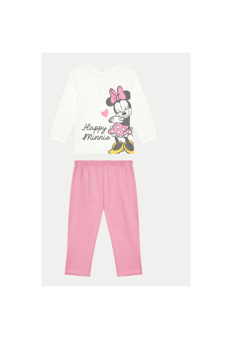 Pijama fete - 304547539 - Bumbac organic - Alb - Alb
