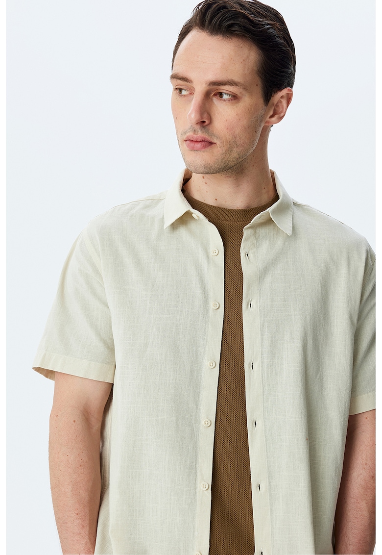 Camasa din bumbac cu maneci scurte