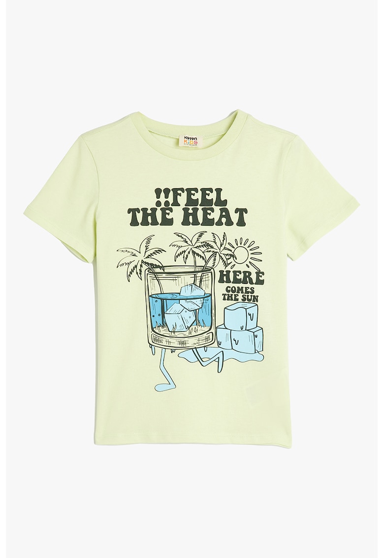 Tricou lejer de bumbac cu imprimeu