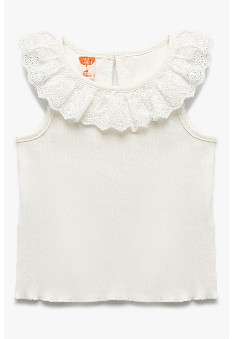 Top cu guler valurit