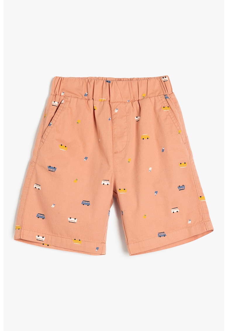 Pantaloni scurti de bumbac cu imprimeu