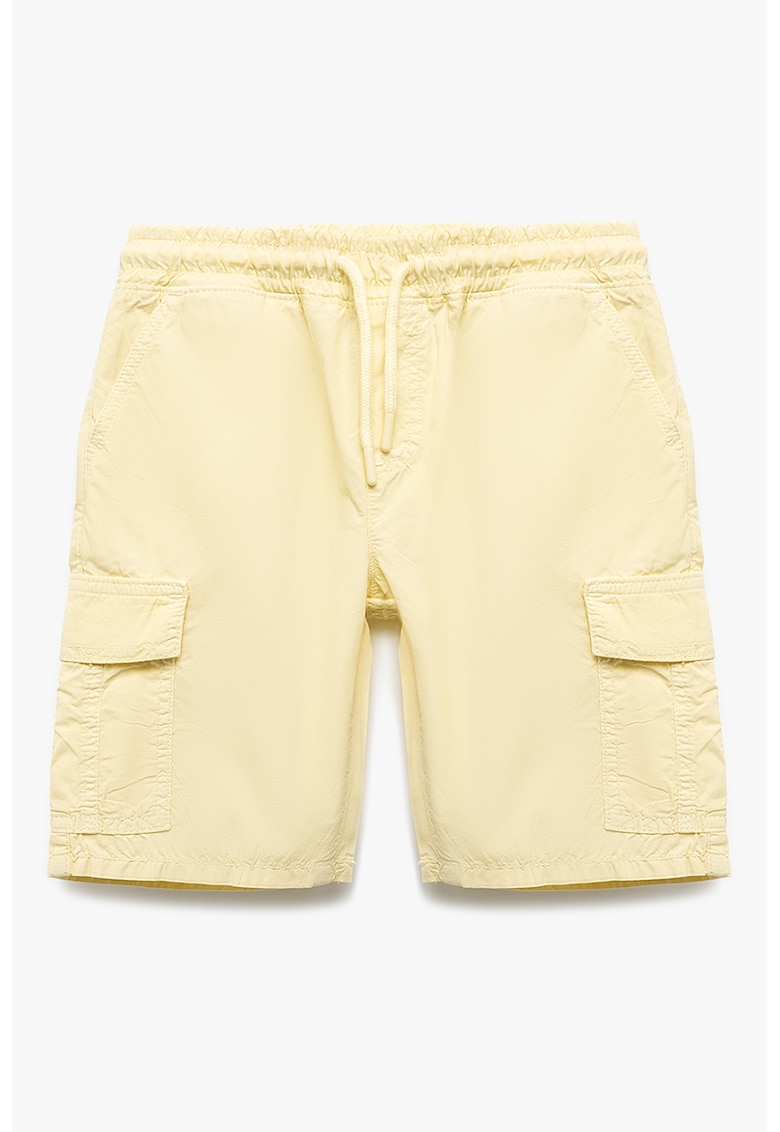 Bermude uni cu snur de ajustare