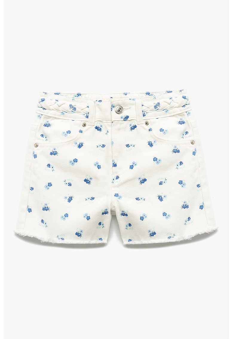 Blugi scurti cu model floral