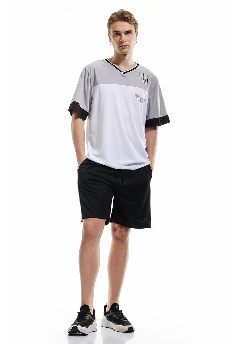 Bermude cu insertii contrastante Track