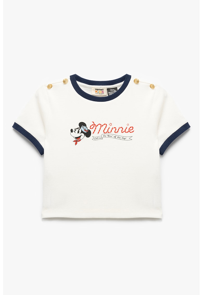 Top crop cu imprimeu Mickey mouse