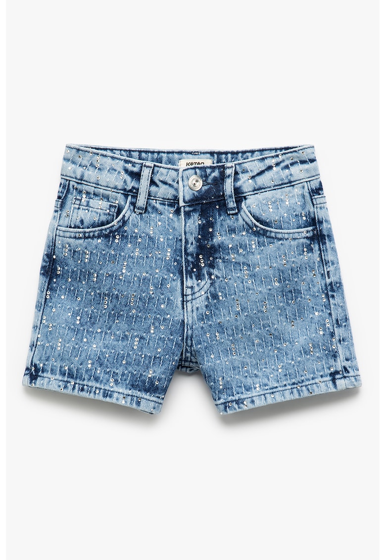Blugi scurti cu paiete - Albastru inchis