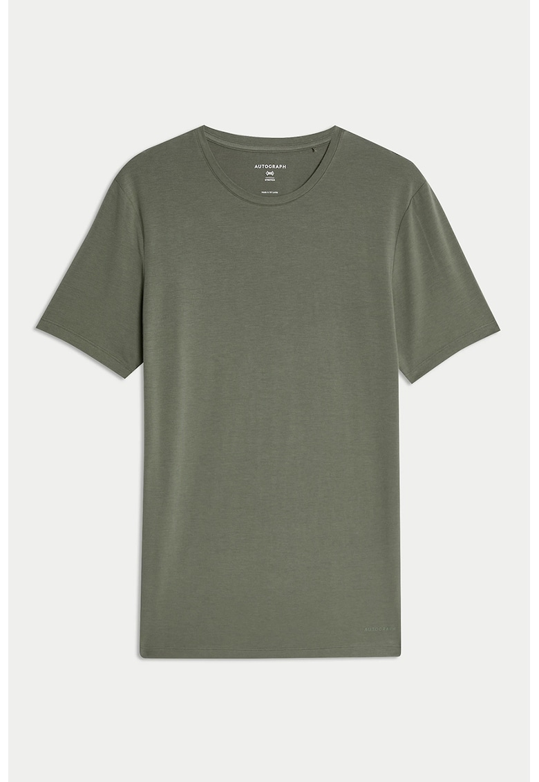 Tricou de pijama din amestec de modal - Kaki
