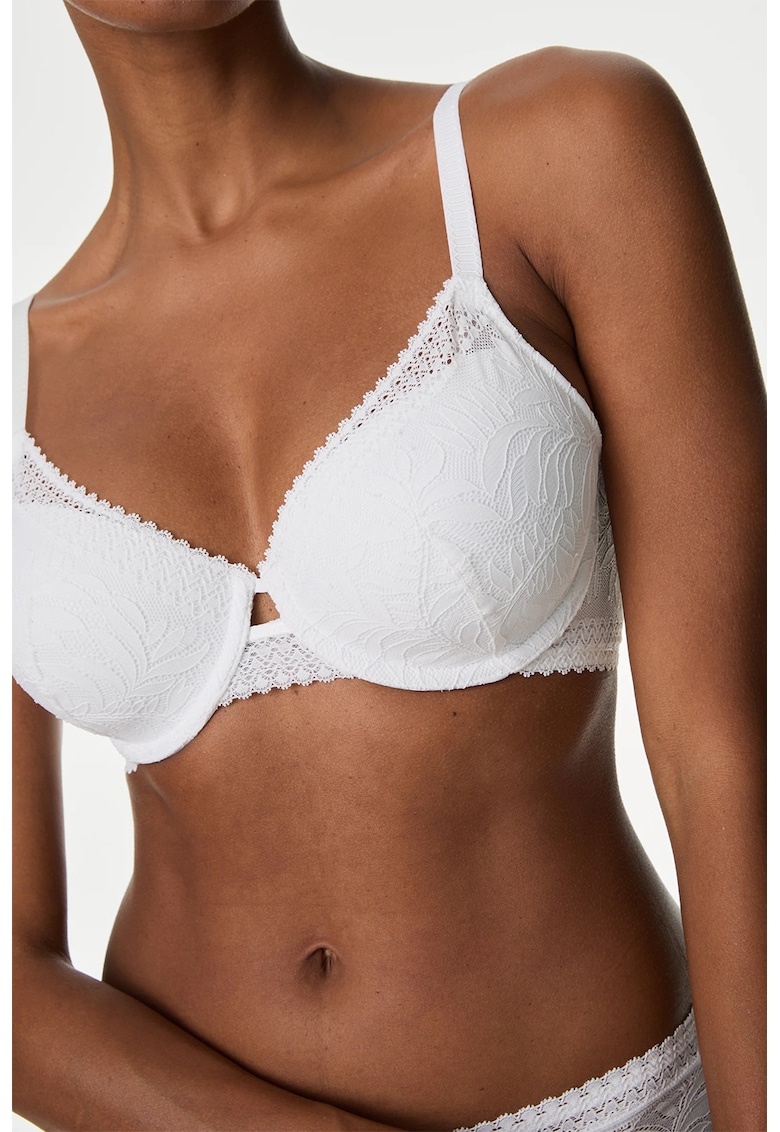 Sutien din dantela cu strat exterior de dantela