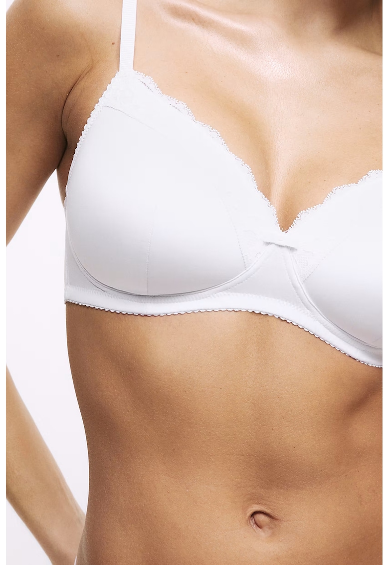 Sutien cu burete si insertii din dantela