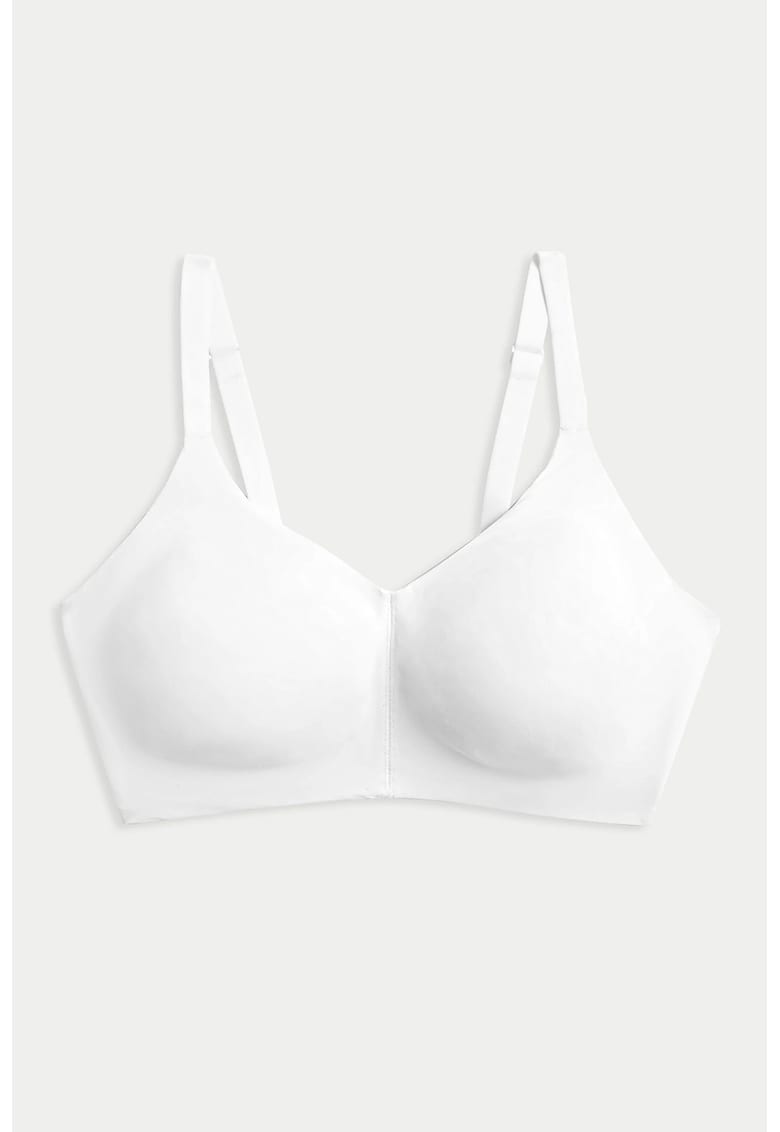 Sutien cu acoperire completa si bretele ajustabile - Alb