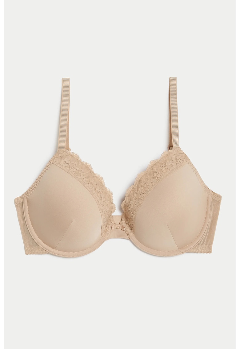 Sutien push-up cu insertii de dantela