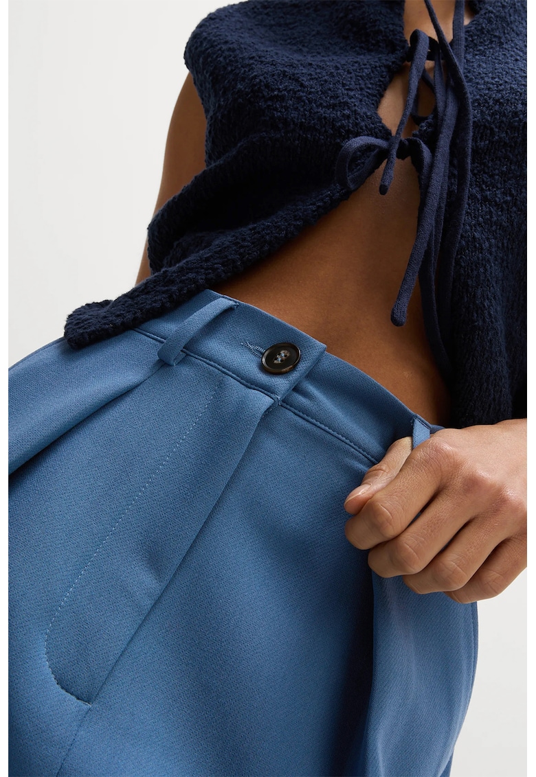 Pantaloni eleganti cu talie inalta