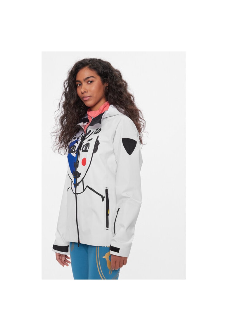 Geaca ski dama - 303890506 - Poliester - Alb