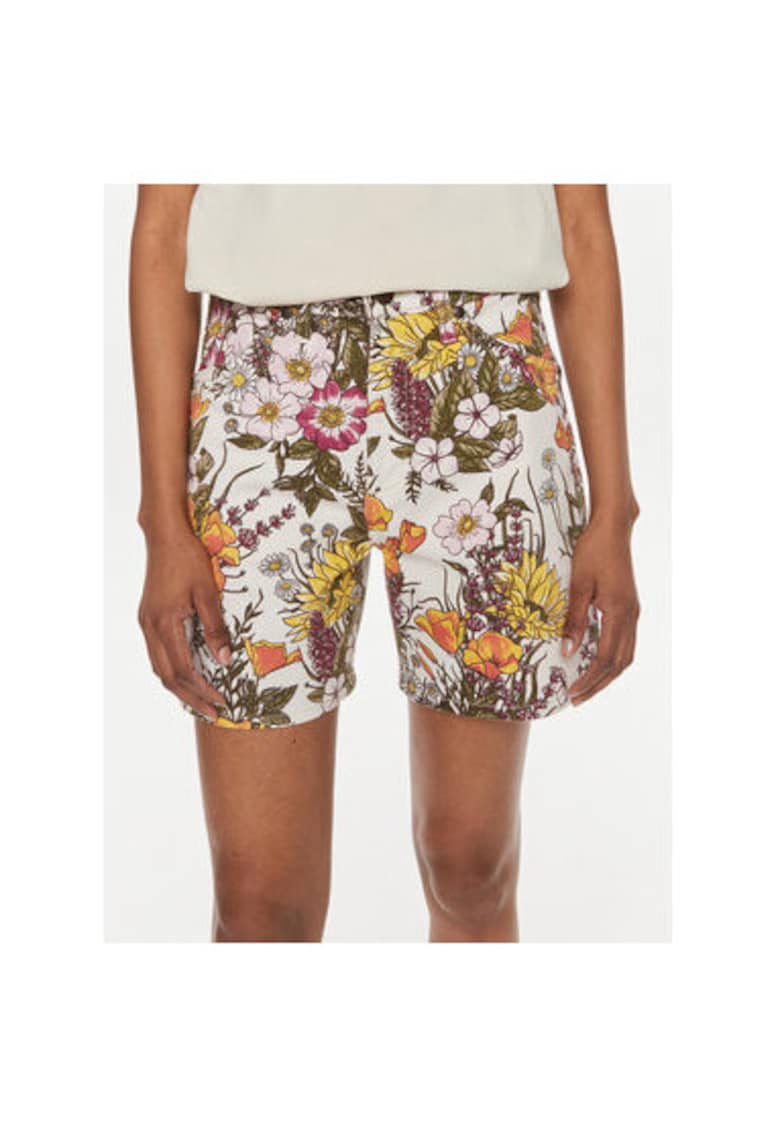 Pantaloni scurti dama - 304165504 - Bumbac - Multicolor