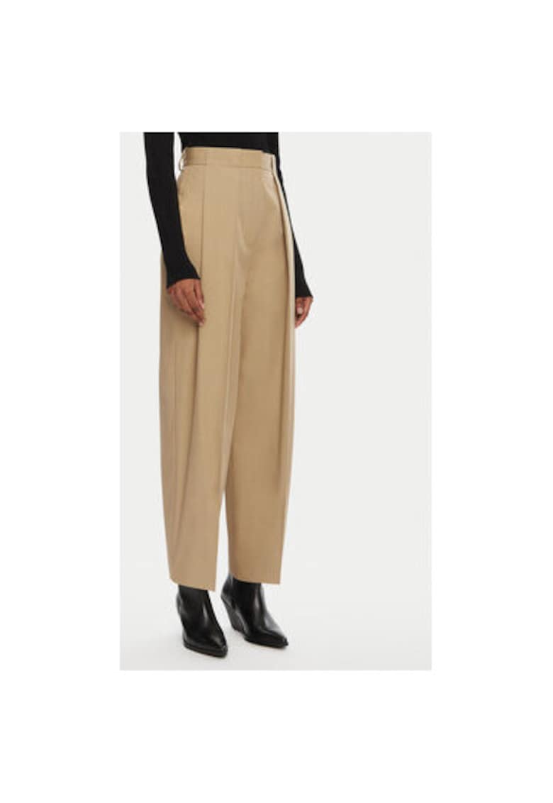 Pantaloni Dama - 305313515 - Bumbac - Bej Pantaloni Dama - 305313515 - Bumbac - Bej