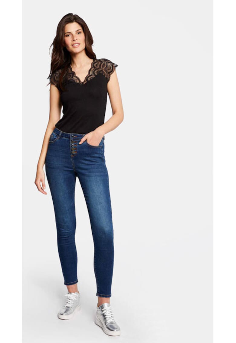 Bluza dama - 303917203 - Poliester reciclat/Viscoza - Negru - Negru