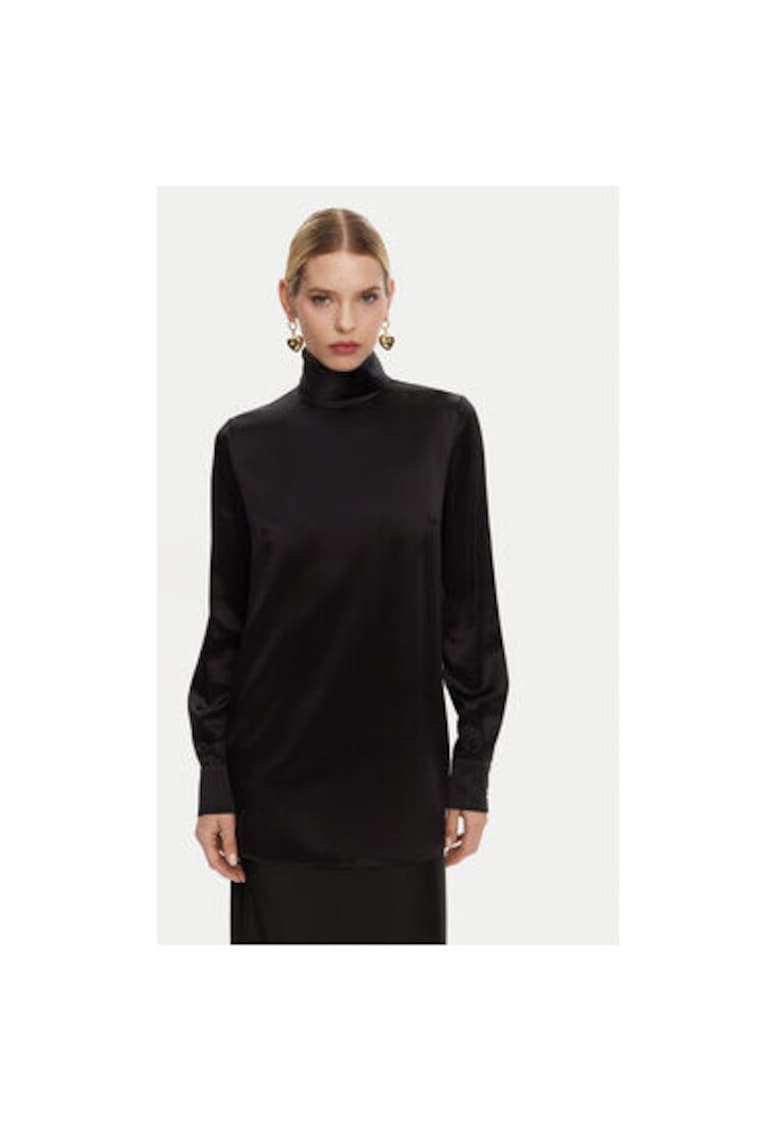 Bluza dama - 305315519 - Matase - 44 - Negru
