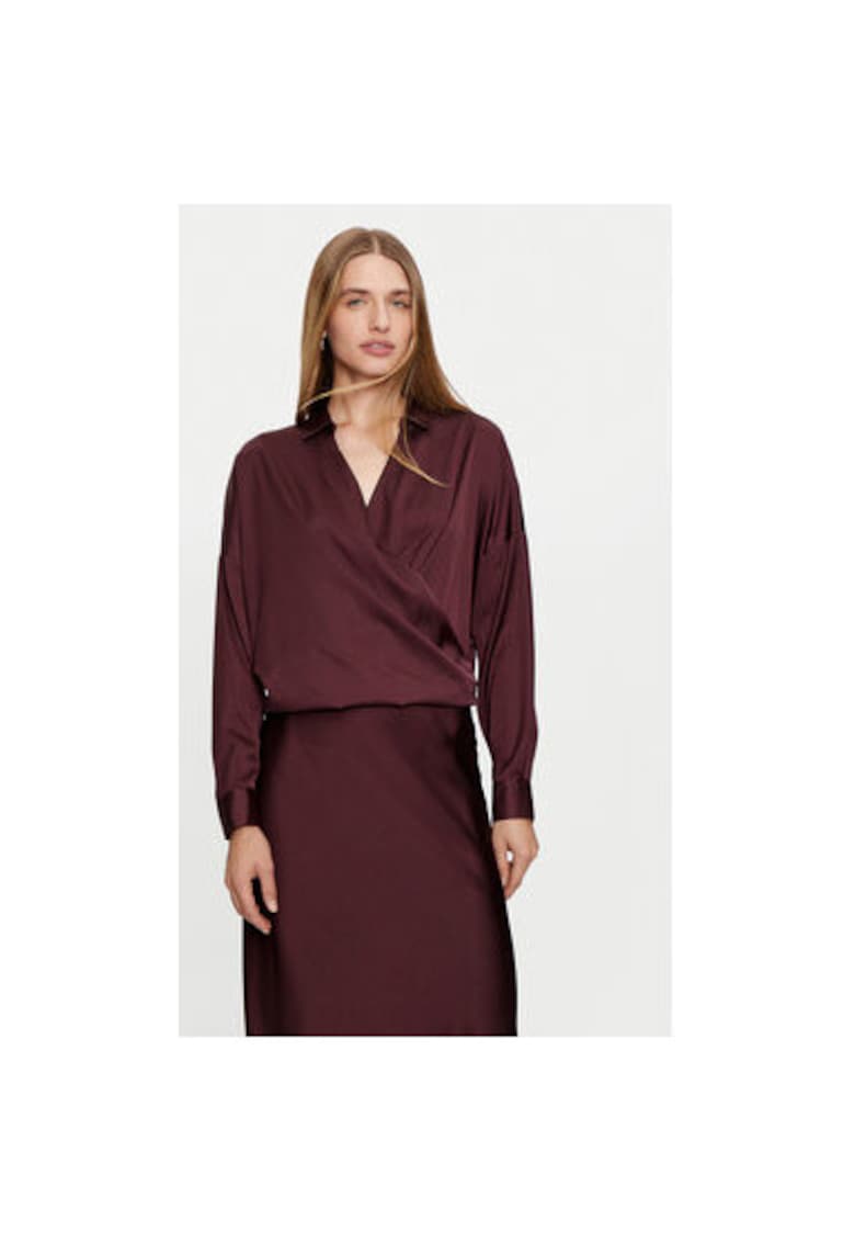 Camasa dama -  304811470 - Poliester - Rosu