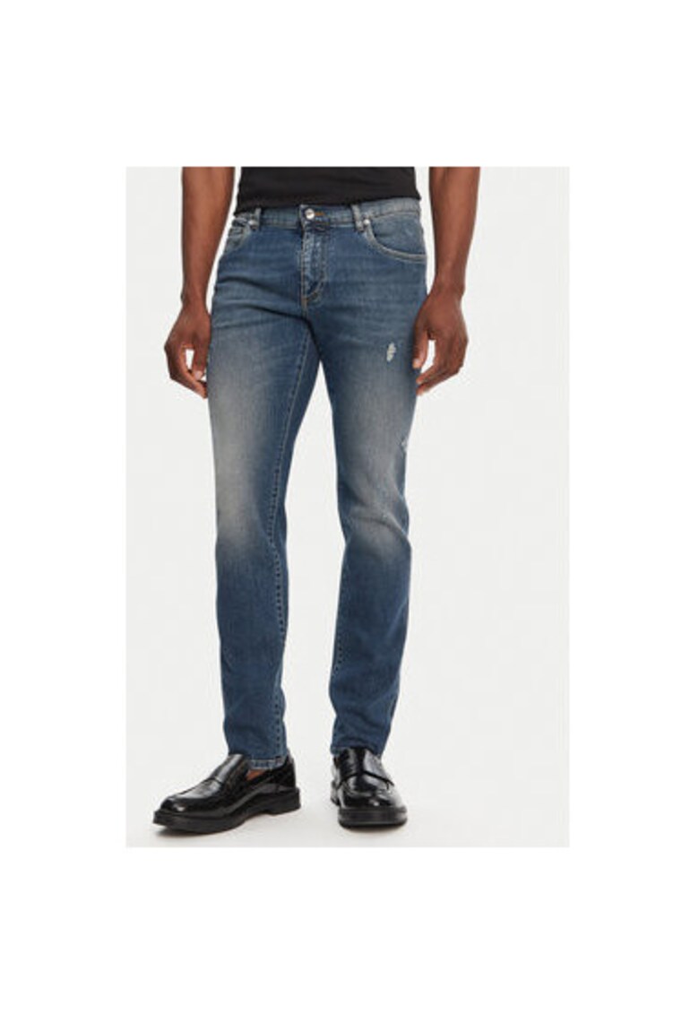 Blugi Barbati - 305315038 - Bumbac - Elastan - Albastru - Albastru