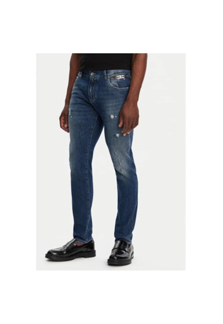 Blugi Barbati - 305315021 - Bumbac - Elastan - Albastru - Albastru