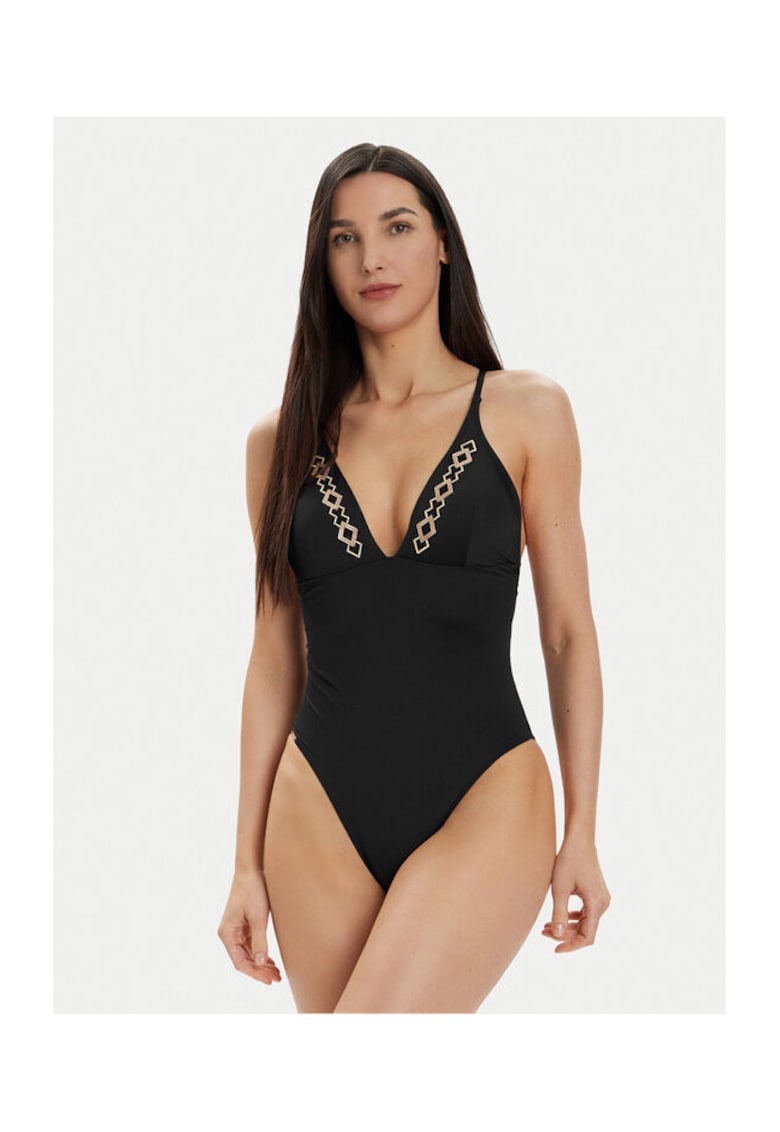Costum de baie dama - 303691257 - Poliamida - Negru - Negru