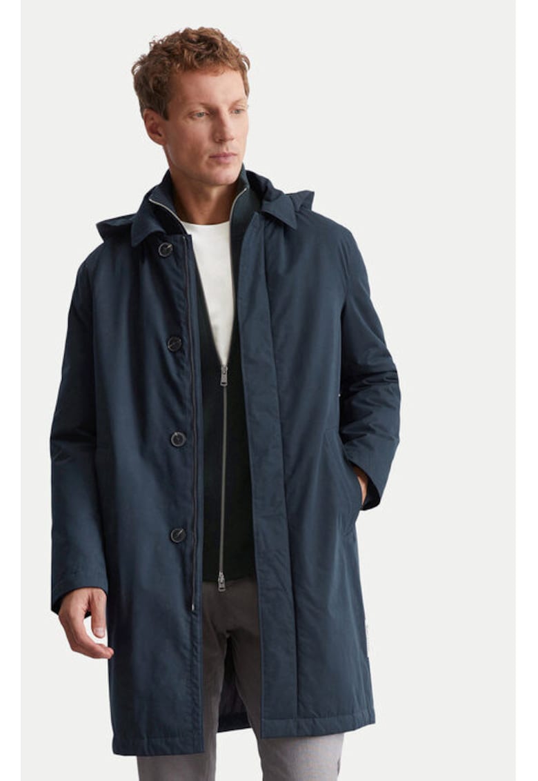 Palton barbati -  304376337 - Poliester/Bumbac/Poliamida - Albastru