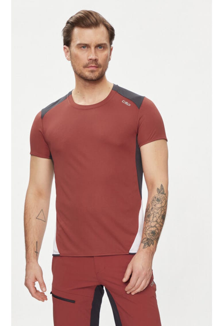 Tricou barbati - 303442224 - Poliester - Maro - Maro