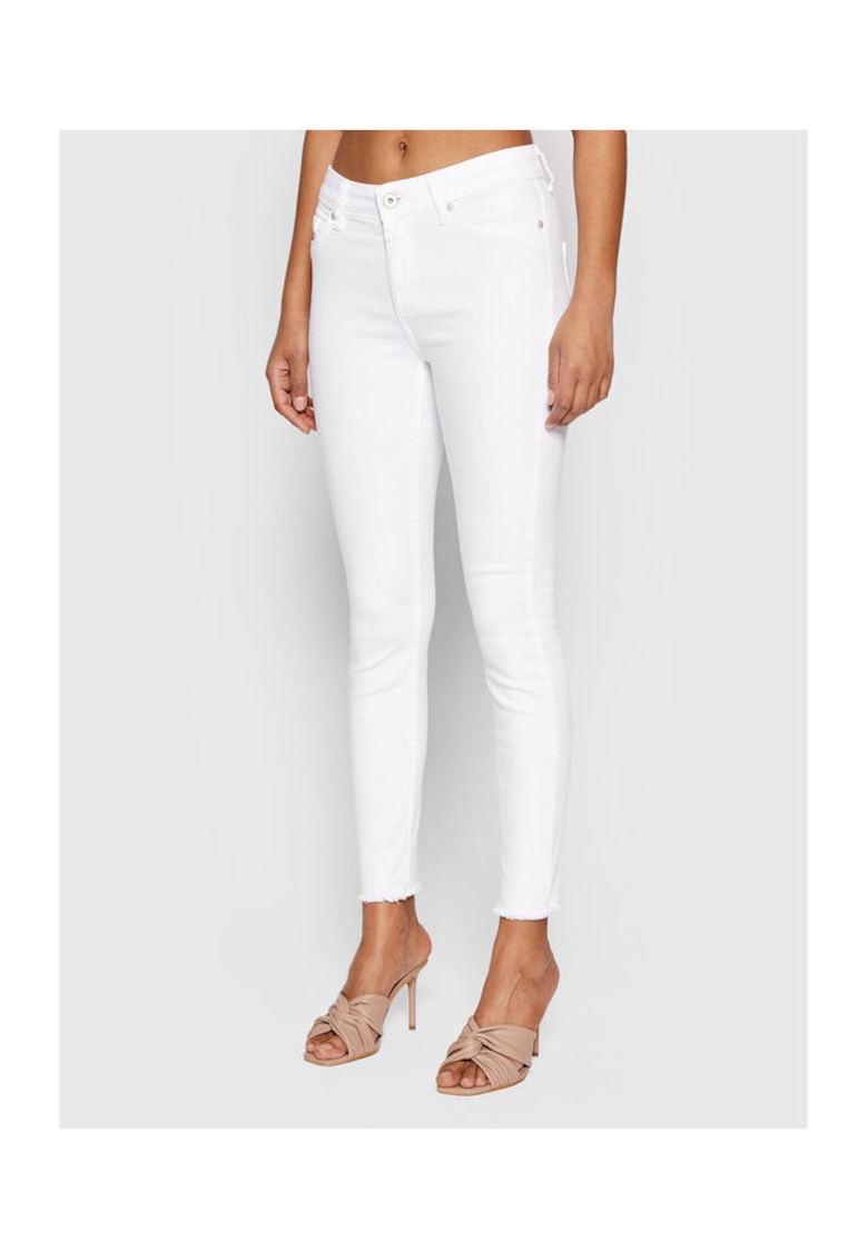 Blugi dama - 300057490 - Bumbac - Alb - Alb