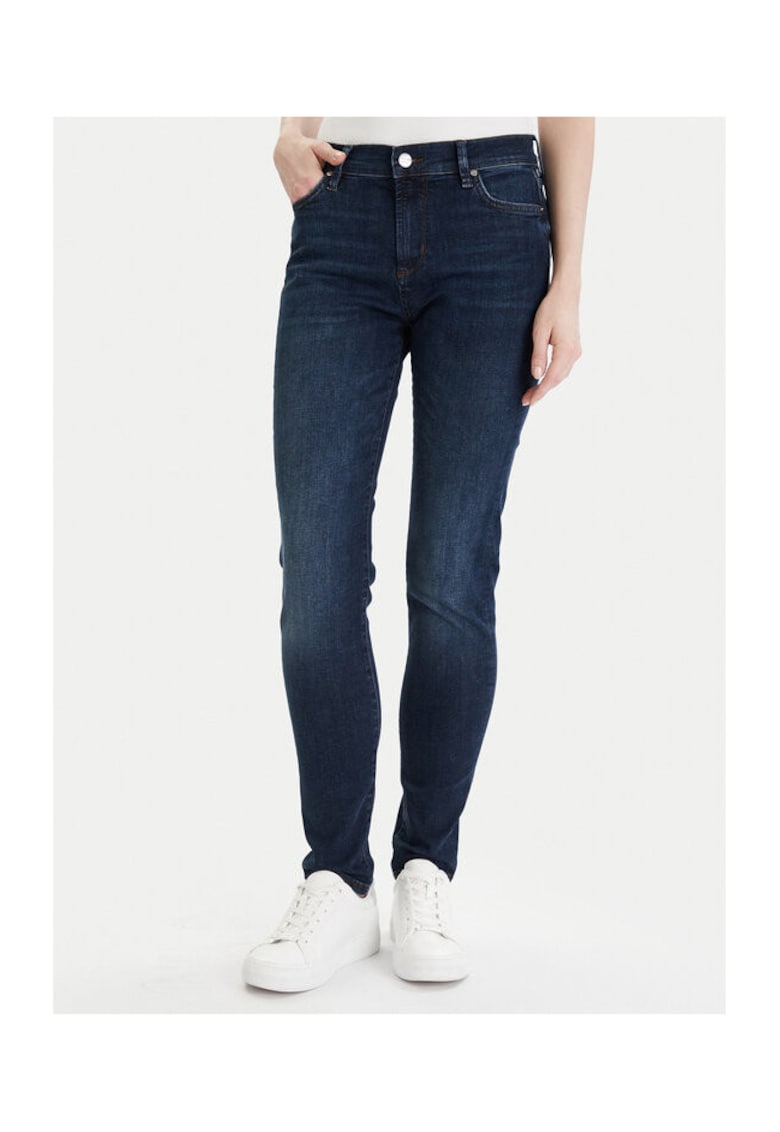 Blugi Dama - 303885601 - Bumbac/Poliester - Albastru - Albastru