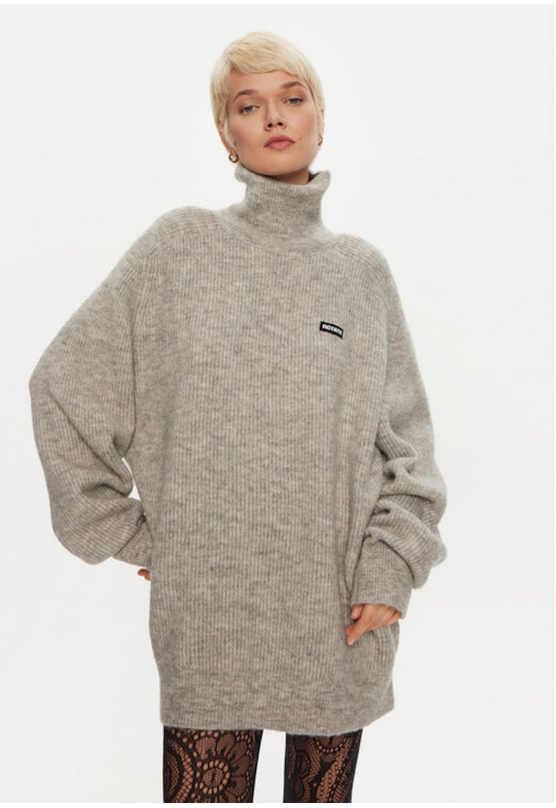 Bluza dama - 304473241 - Lana Merinos/Poliamida/Lana Alpaca - Gri