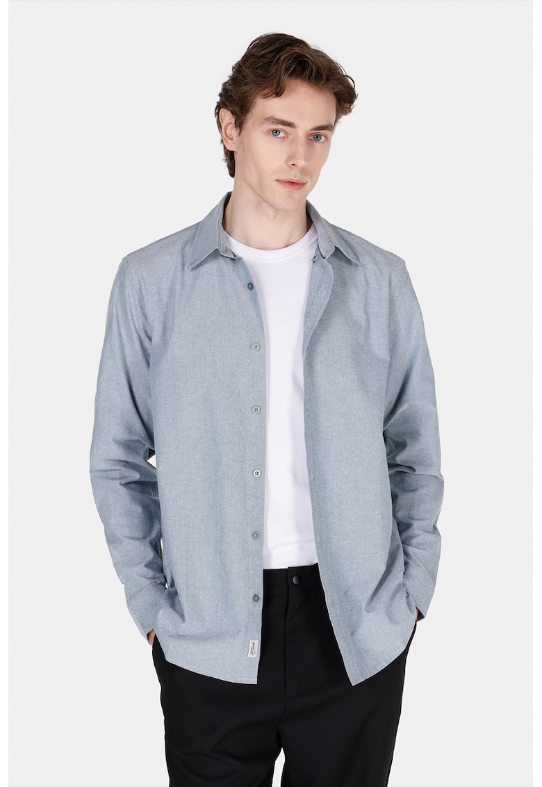 Colins Camasa Oxford regular fit - Albastru prafuit