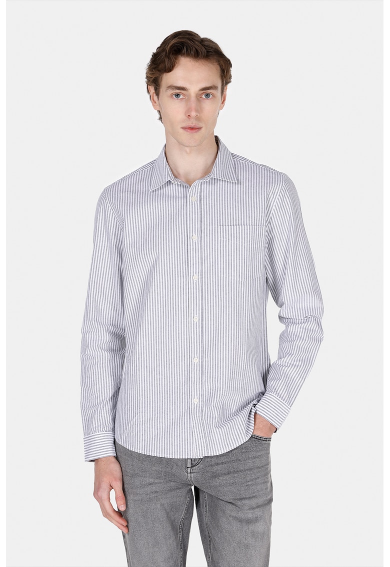 Camasa din bumbac cu model in dungi