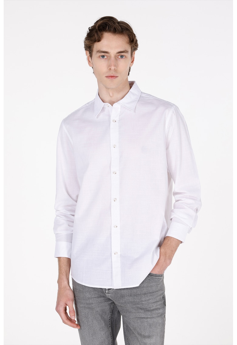 Colins Camasa din bumbac cu maneci lungi CL1073846 - Alb