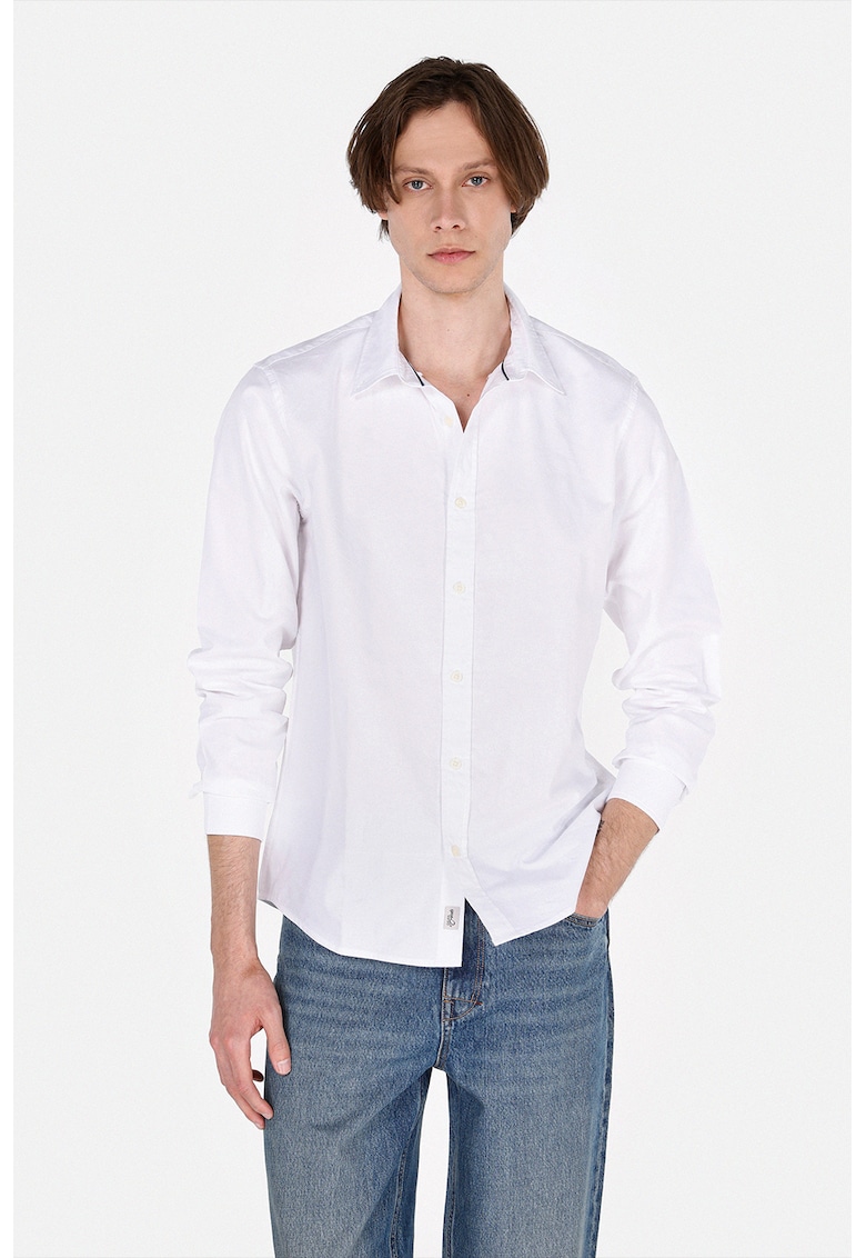 Camasa Oxford regular fit - Alb optic