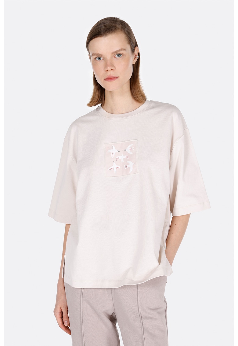 Tricou lejer cu imprimeu grafic