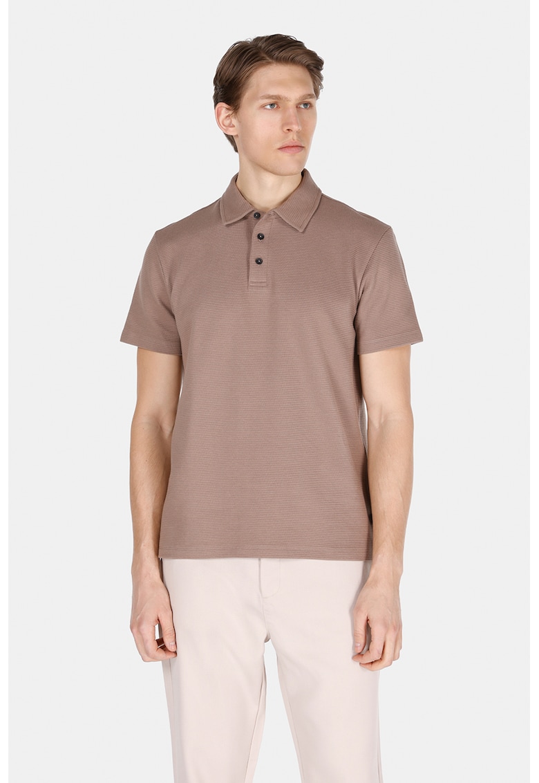 Tricou polo cu model uni