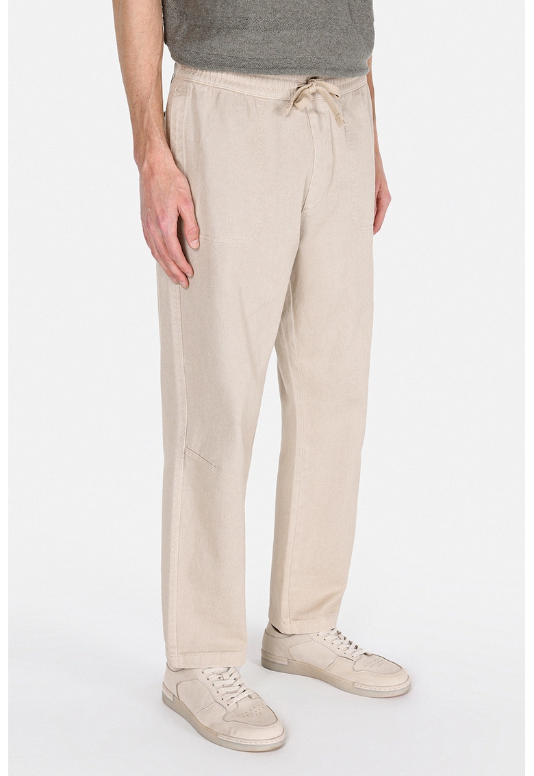 Pantaloni drepti cu snur