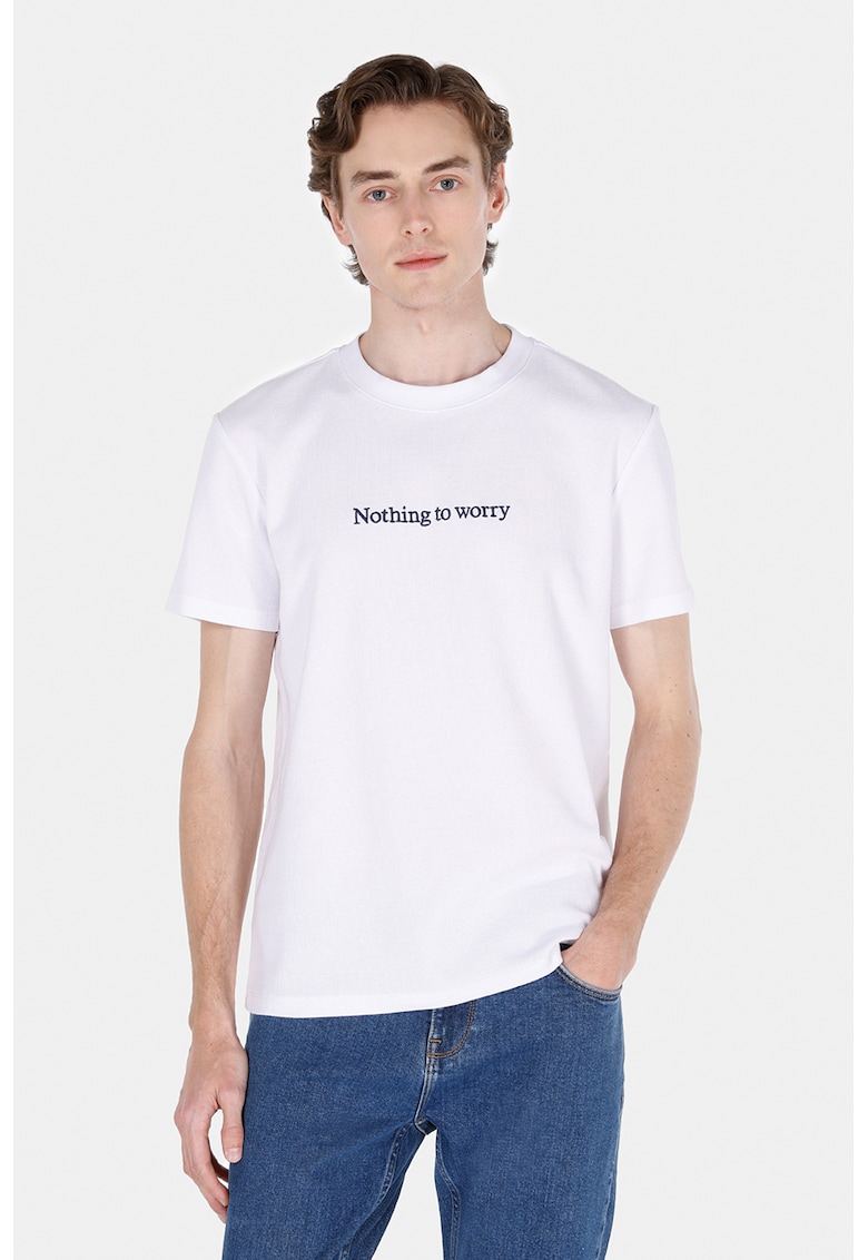 Tricou de bumbac cu text