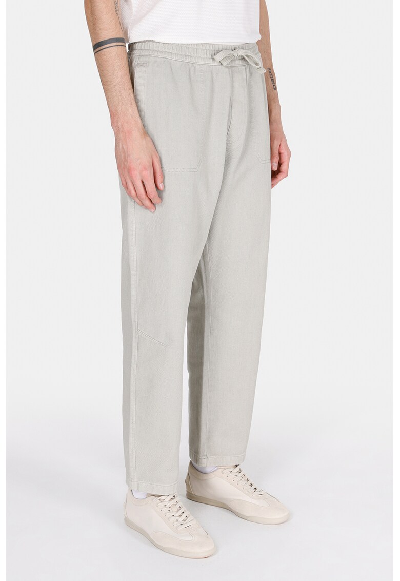 Pantaloni drepti cu snur