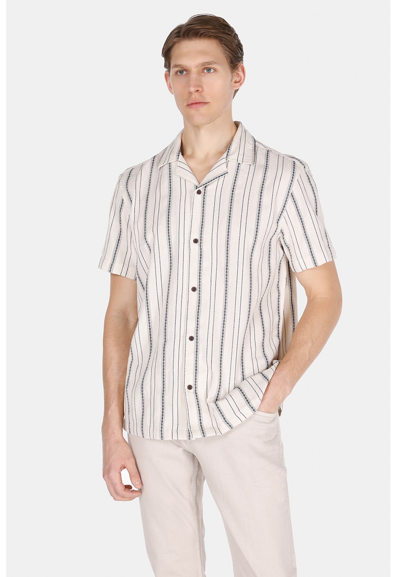 Camasa din bumbac cu maneci scurte