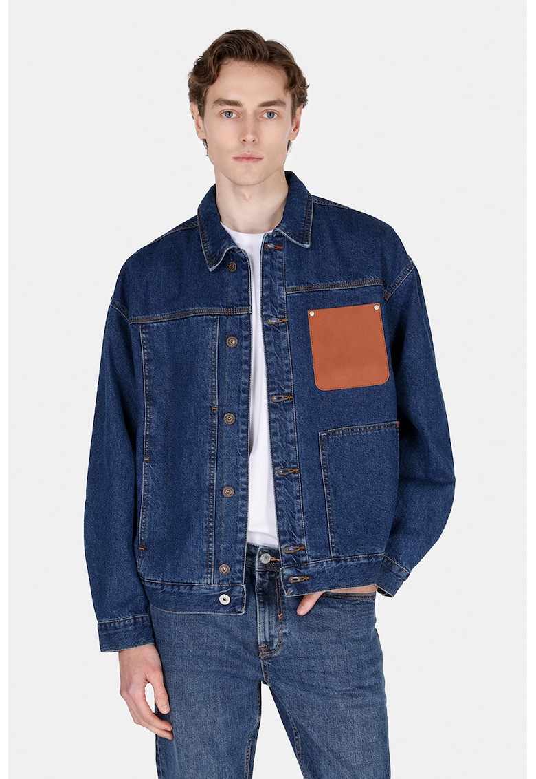 Colins Jacheta din denim cu maneci lungi - Albastru inchis