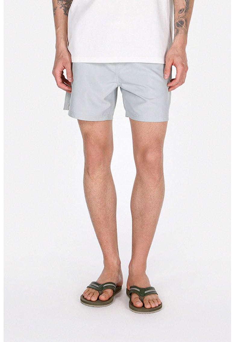 Pantaloni scurti de baie cu snururi - Gri deschis