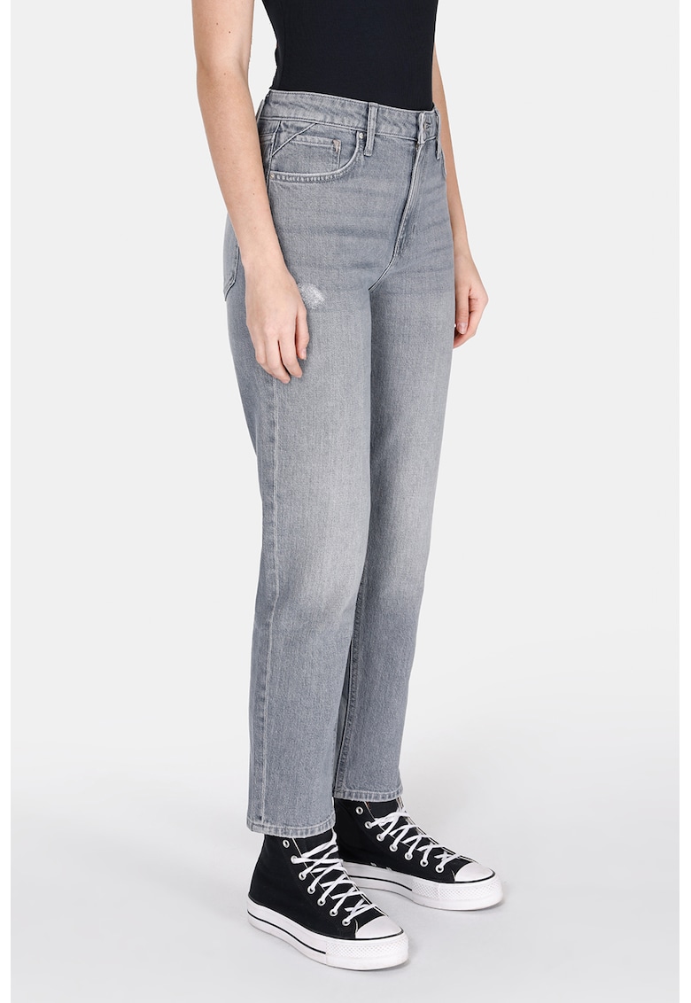 Blugi conici cu talie inalta