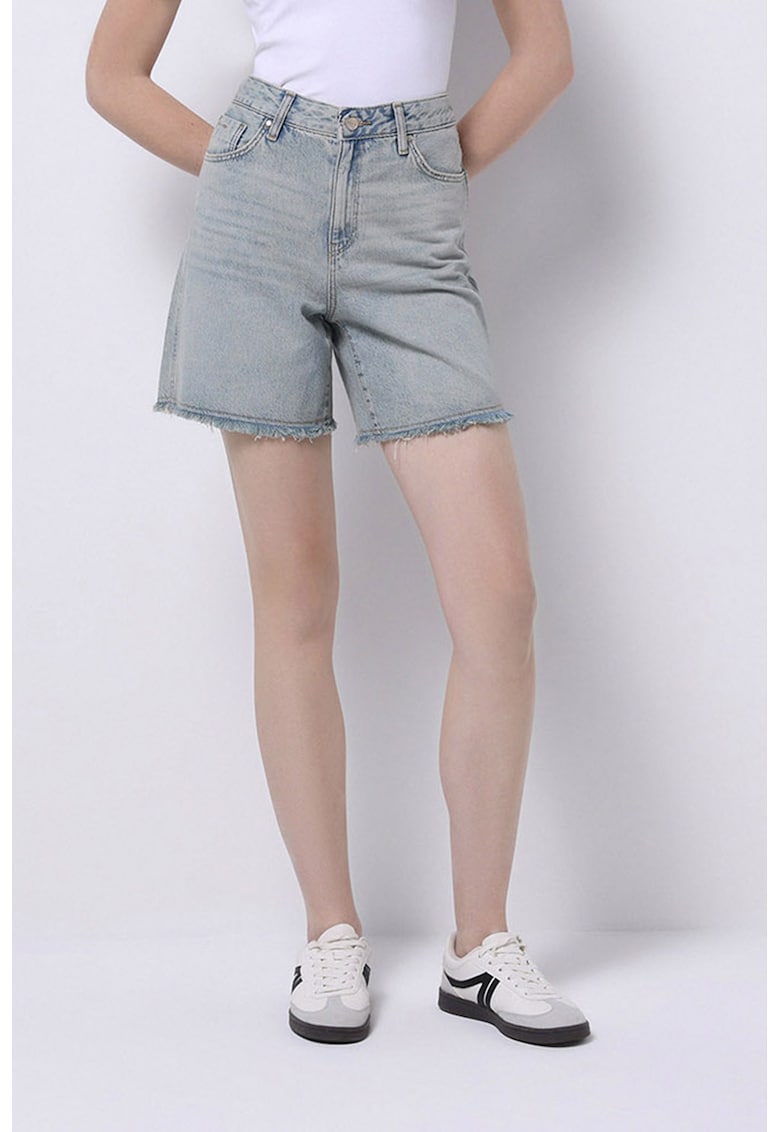 Pantaloni scurti din denim cu design 5 buzunare