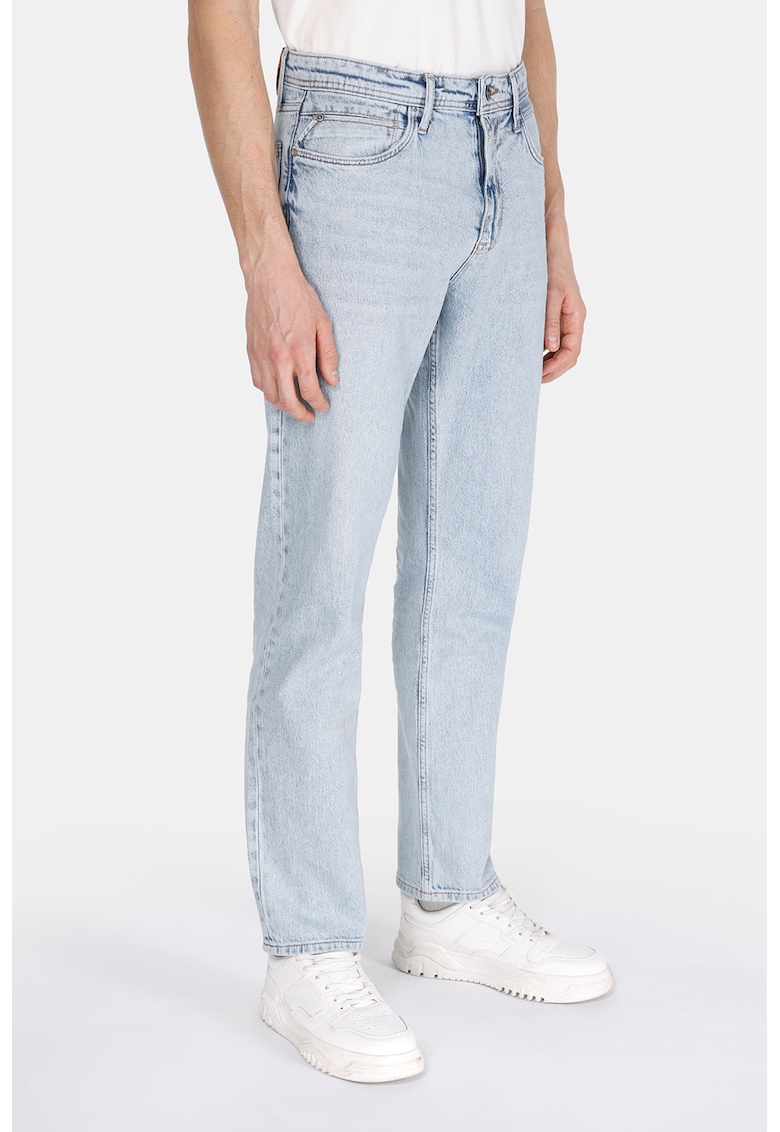 Blugi drepti cu 5 buzunare - Albastru deschis