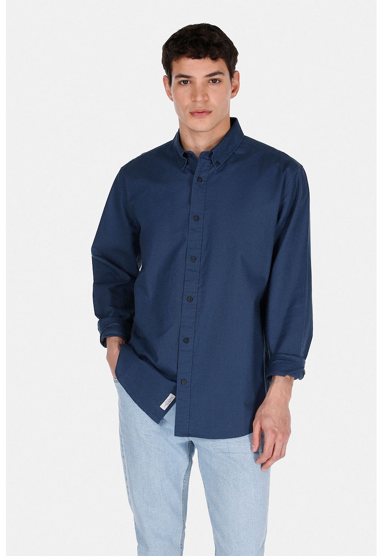 Camasa eleganta din amestec de in